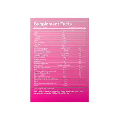 Información nutricional de Vivioptal Mujeres