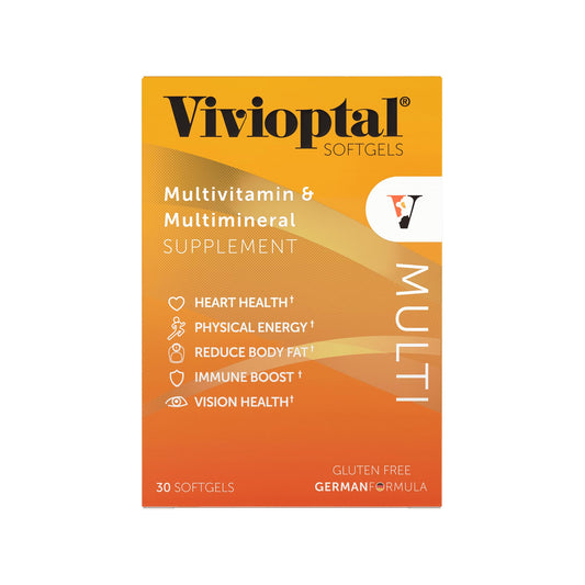 vista frontal de vivioptal multi multivitaminico