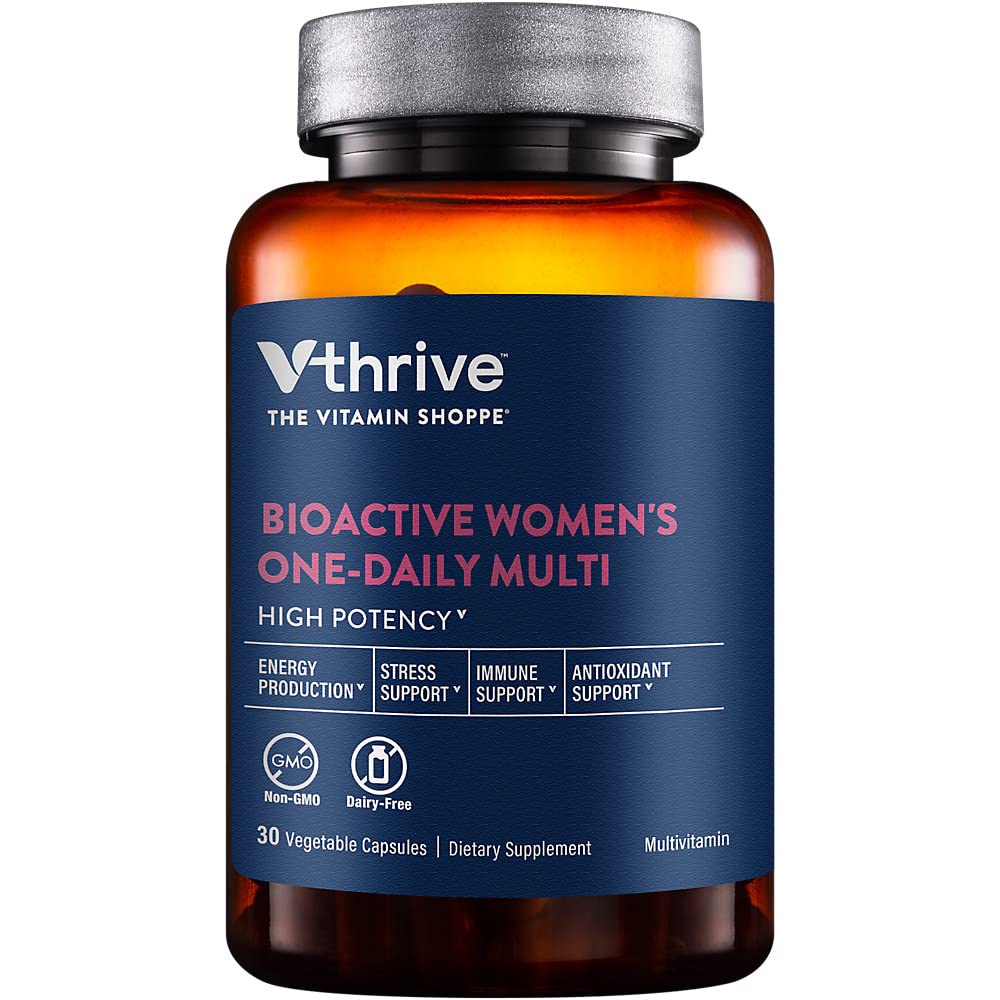 Frasco de multivitamina diaria bioactiva para mujeres