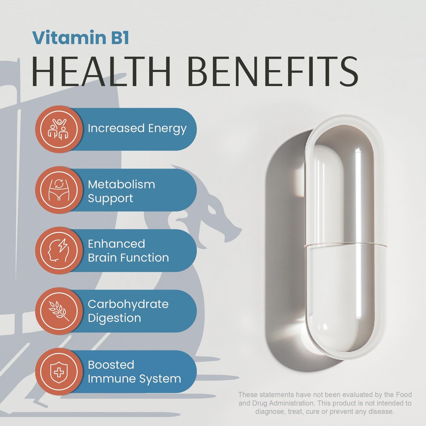 Vykee Nutrition vitamina B1 mononitrato energía claridad mental y equilibrio