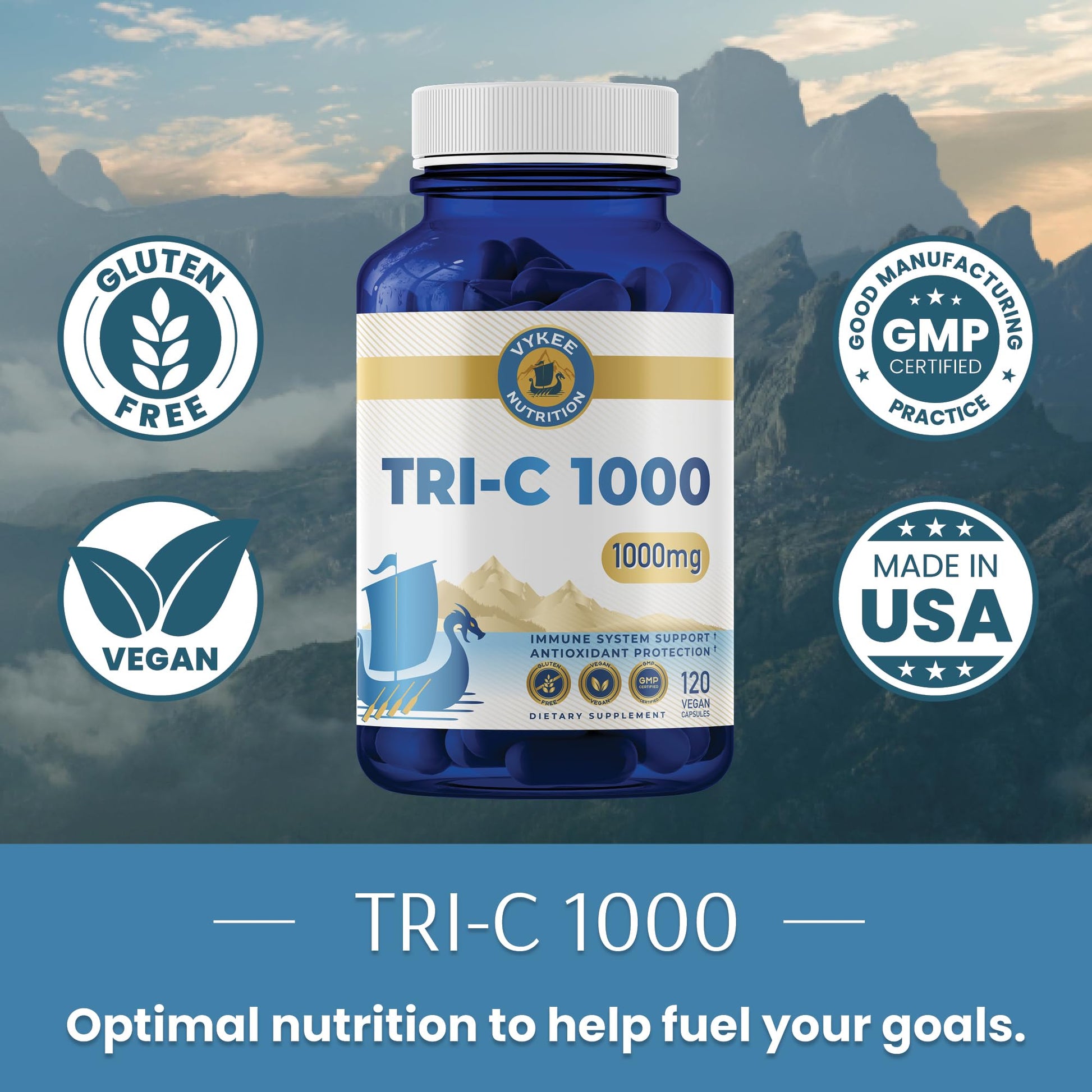 Vykee Tri-C 1000 suplemento con vitamina C