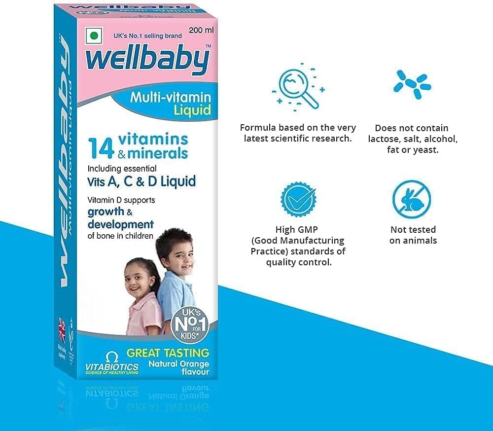 Walbaby suplemento líquido para crecimiento y desarrollo infantil