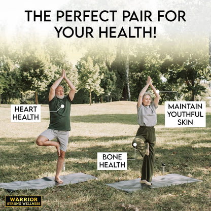 Warrior Strong Wellness suplemento vitamina d y k2 60 cápsulas vegetales