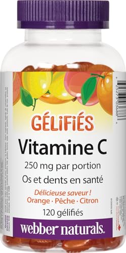 Webber Naturals vitamina c para apoyo inmunológico y salud ósea