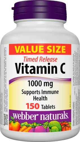 Webber Naturals vitamina c liberación prolongada frasco tabletas