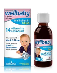 Wellbaby multivitamínico líquido niños 14 vitaminas
