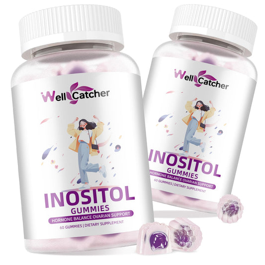 Wellcatcher gomitas inositol sabor uva 40:1 paquete frontal