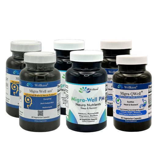 Paquete inicio 2 meses Wellkasa Migra-Well multivitamínico