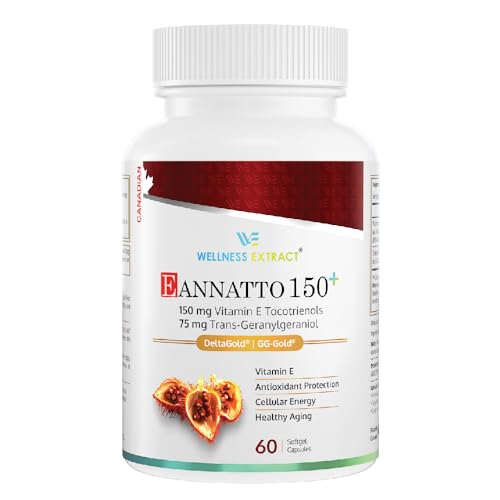 Wellness Extract Eannatto tocotrienoles suplemento 150mg 60 cápsulas