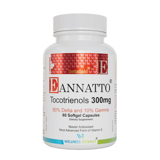 WELLNESS EXTRACT vitamina E tocotrienoles 300 mg 60 cápsulas marrón