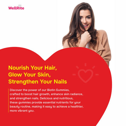 Wellrite vitaminas veganas para el cabello y uñas