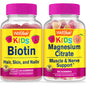 Paquete wellyeah biotina y magnesio para niños gomitas sabor frambuesa
