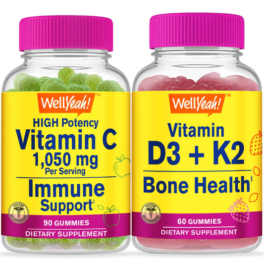 WellYeah gominolas vitaminas C D3 K2 sabor manzana ácido