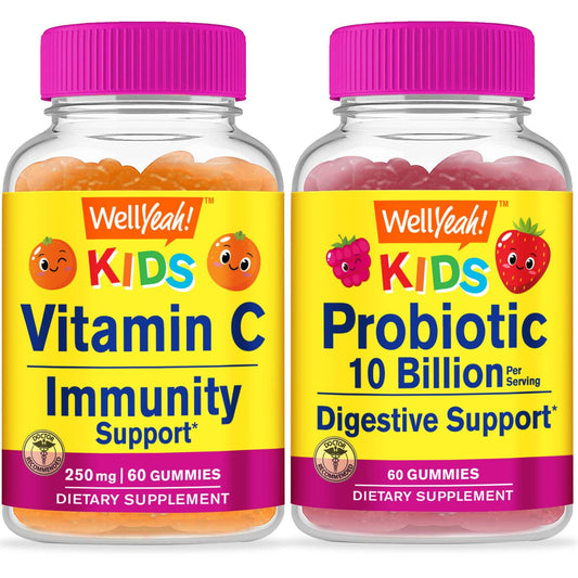WellYeah gomitas de vitamina C y probióticos para niños
