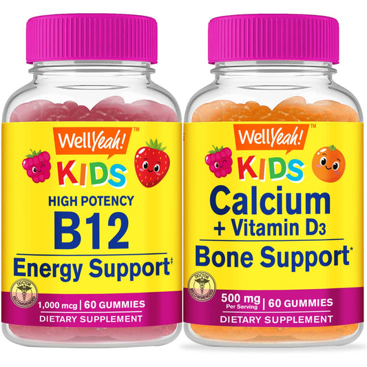 WellYeah vitamina B12 niños paquete gomitas frutos rojos