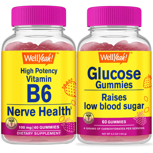 Frasco WellYeah vitamina B6 alta potencia gomitas