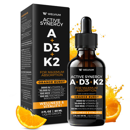 Uso de gotas líquidas vitamínicas WELVIUM sabor naranja