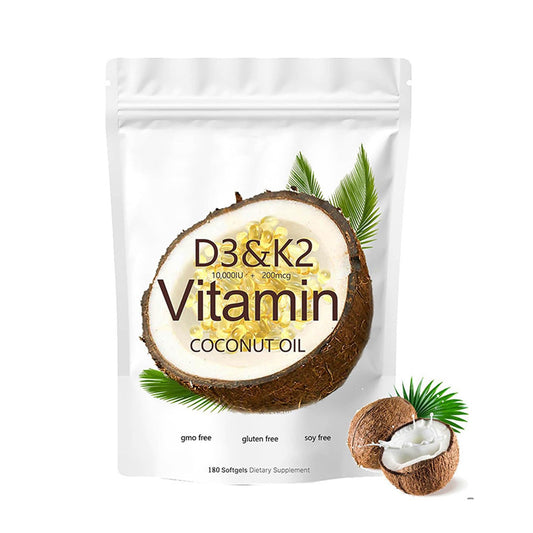 WFWJ cápsulas blandas vitamina D3 K2 paquete 180 piezas