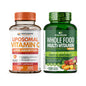 Wholesome Wellness cápsulas liposomales vitamina C multivitaminas hombres