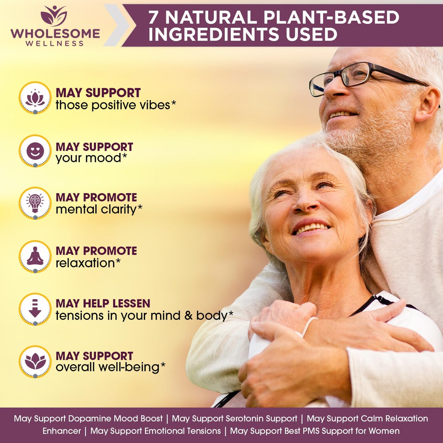 Wholesome Wellness suplemento vitaminas bienestar emocional físico
