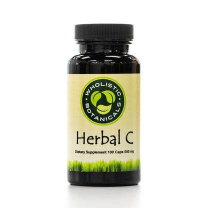 Wholistic Botanicals cápsulas herbales vitamina C 100 ct envase frontal