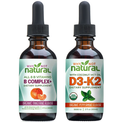 Why Not Natural gotas líquidas vitamina B y D3K2