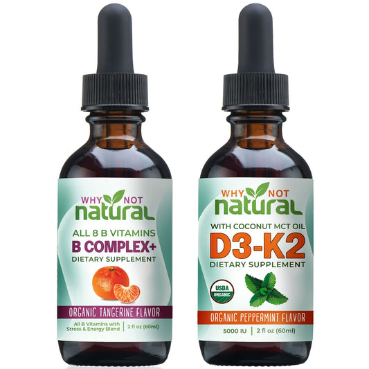 Why Not Natural gotas líquidas vitamina B y D3K2
