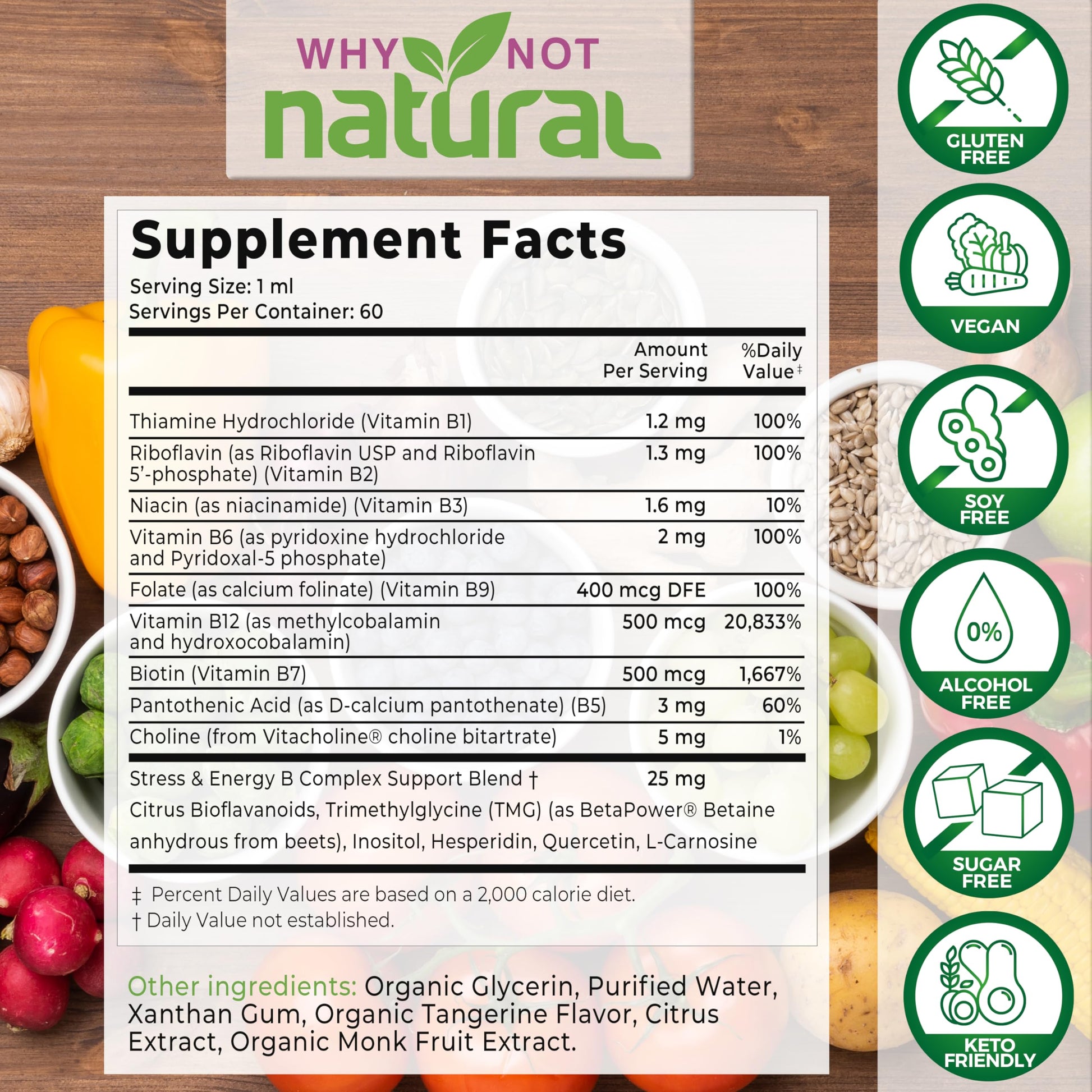 Why Not Natural mejor suplemento hierro líquido y complejo B