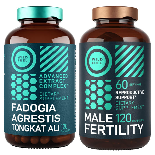 WILD FUEL paquete suplementos fertilidad masculina 120 cápsulas