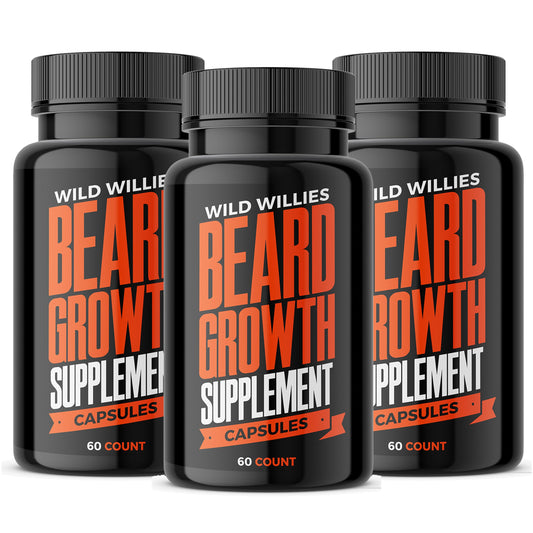 Frasco Vitaminas Wild Willies crecimiento de barba con complejo BioSitol ASX