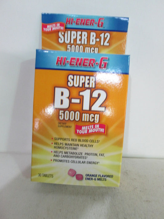 Windmill Hi-Ener-G Super B-12 5000 mcg caja 30 unidades
