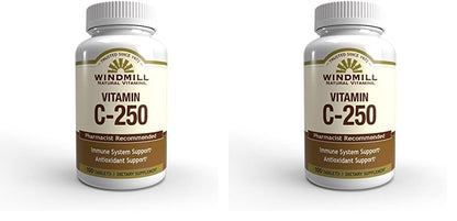 Windmill vitamina c 250mg 100 tabletas paquete doble