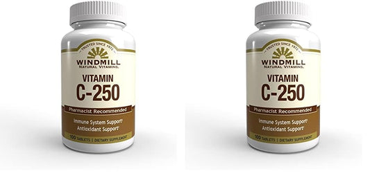 Windmill vitamina c 250mg 100 tabletas paquete doble