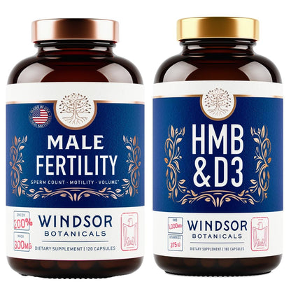 WINDSOR BOTANICALS suplemento HMB vitamina D3 calcio
