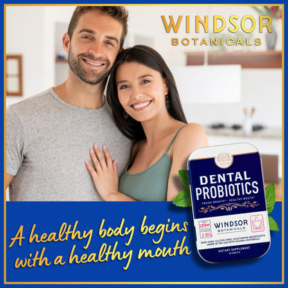 WINDSOR BOTANICALS tabletas probióticas mal aliento