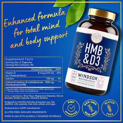 WINDSOR BOTANICALS vitaminas para fuerza y recuperación