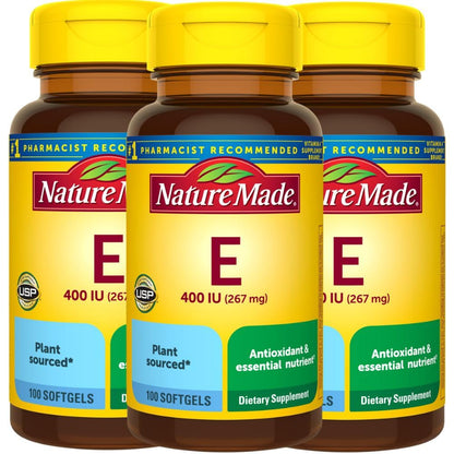 Frasco wodobe vitaminas E 400 UI d-alpha cápsulas blandas 100 unidades