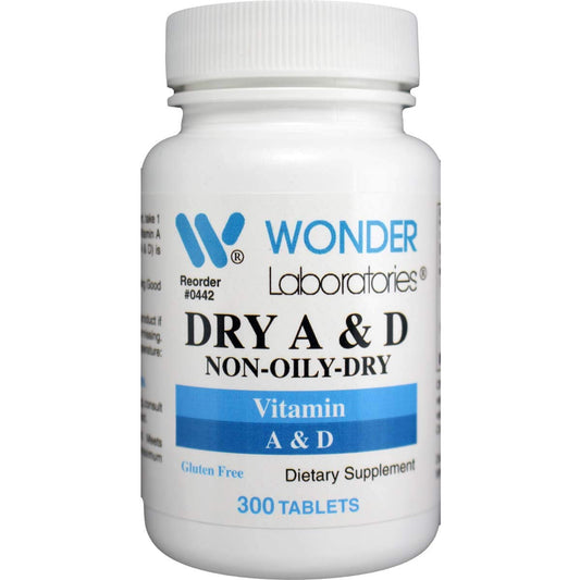 Wonder Laboratories suplemento de vitamina A y vitamina D bote frontal