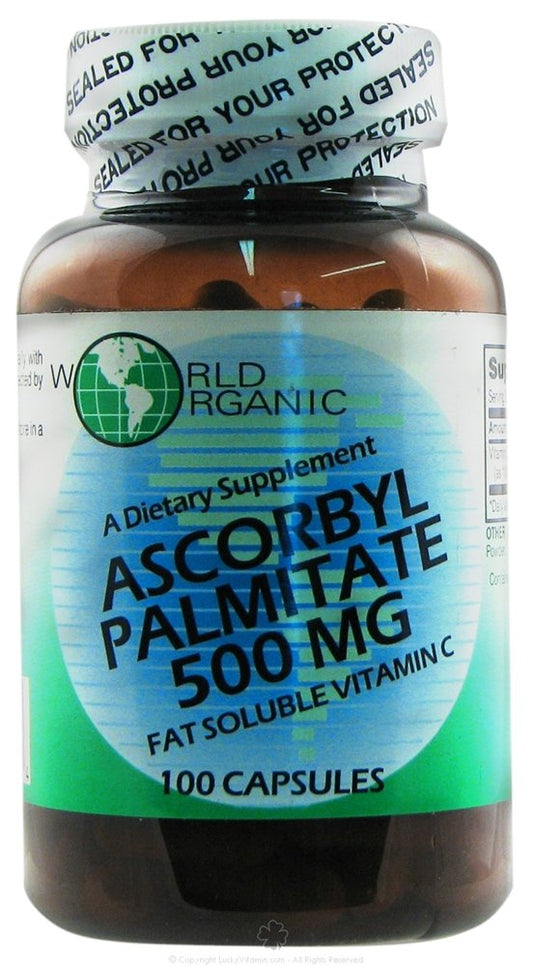 Cápsulas antioxidantes World Organic Ascorbil Palmitato en detalle