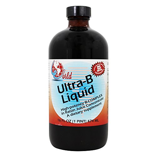 Ultra-B líquido complejo B jugo de uva pasa botella