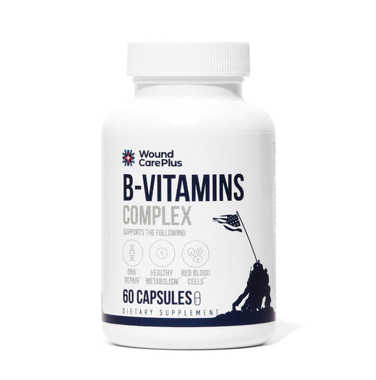 Suplemento Wound Care Plus complejo B con cápsulas para energía y sistema inmune