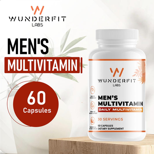 Detalles del multivitamínico Wunderfit Labs para hombres