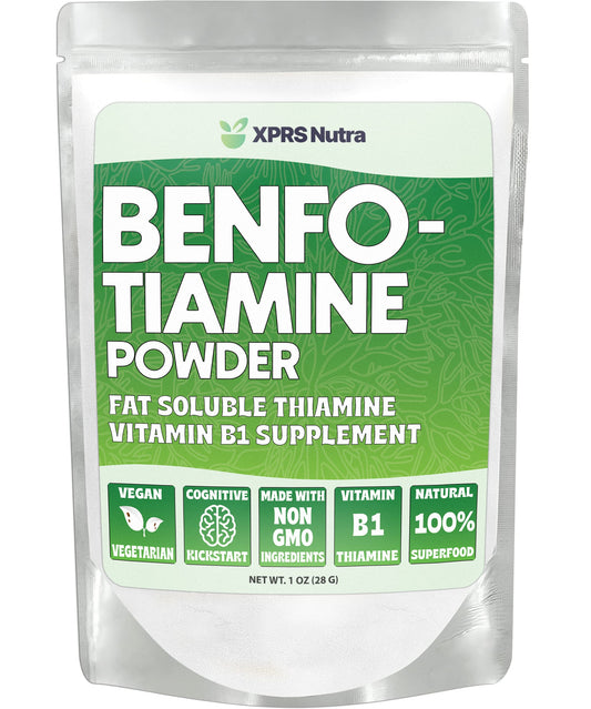 XPRS Nutra polvo benfotiamina suplemento vitamina b1