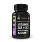 Frasco suplemento XR30 vitamina d3 y k2 mk7 para salud ósea y cardíaca