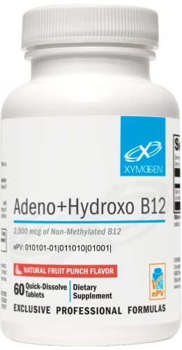 XYMOGEN B12 no metilada 2500mcg tableta solublen sabor fruta