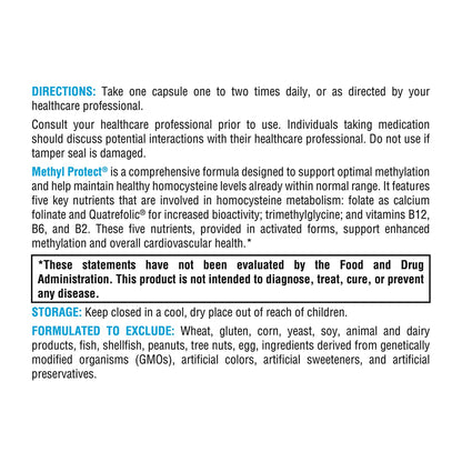 XYMOGEN Methyl Protect suplemento vitaminas B metiladas