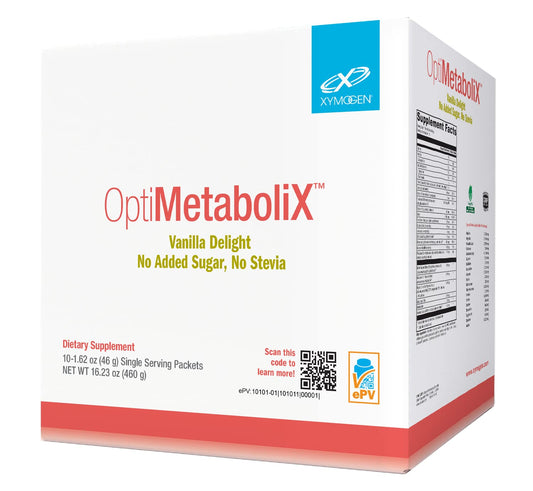 XYMOGEN OptiMetaboliX suplemento metabolismo vitaminas B12 y folato 10 porciones