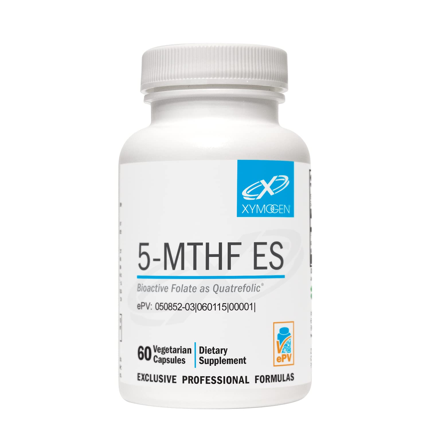 XYMOGEN suplemento 5-MTHF folato bioactivo 60 cápsulas
