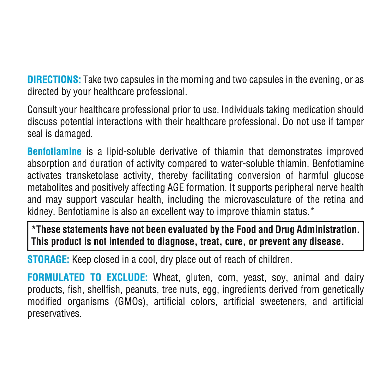 XYMOGEN suplemento benfotiamina apoyo vascular y nervioso 120 cápsulas