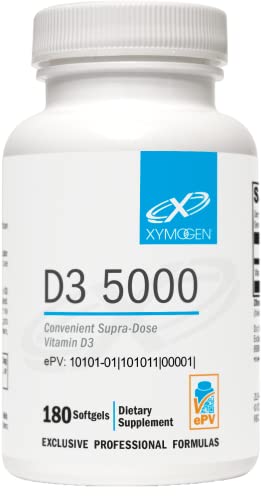 XYMOGEN vitamina d3 5000 iu envase 180 cápsulas blandas